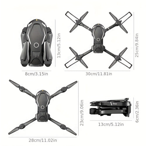 1 foldable drone, height control, 360° stunt roll, obstacle avoidance, built-in rechargeable battery, durable ABS material, suitable for beginners (recreational use only)