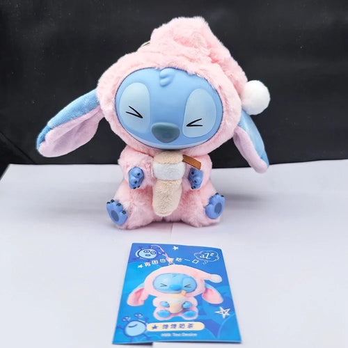 //* Stitch Eat Something Before Sleep Series Blind Box Plush Vinyl Toys Cute Doll Labu V3 Mystery Box Bag Pendant Decor Gift