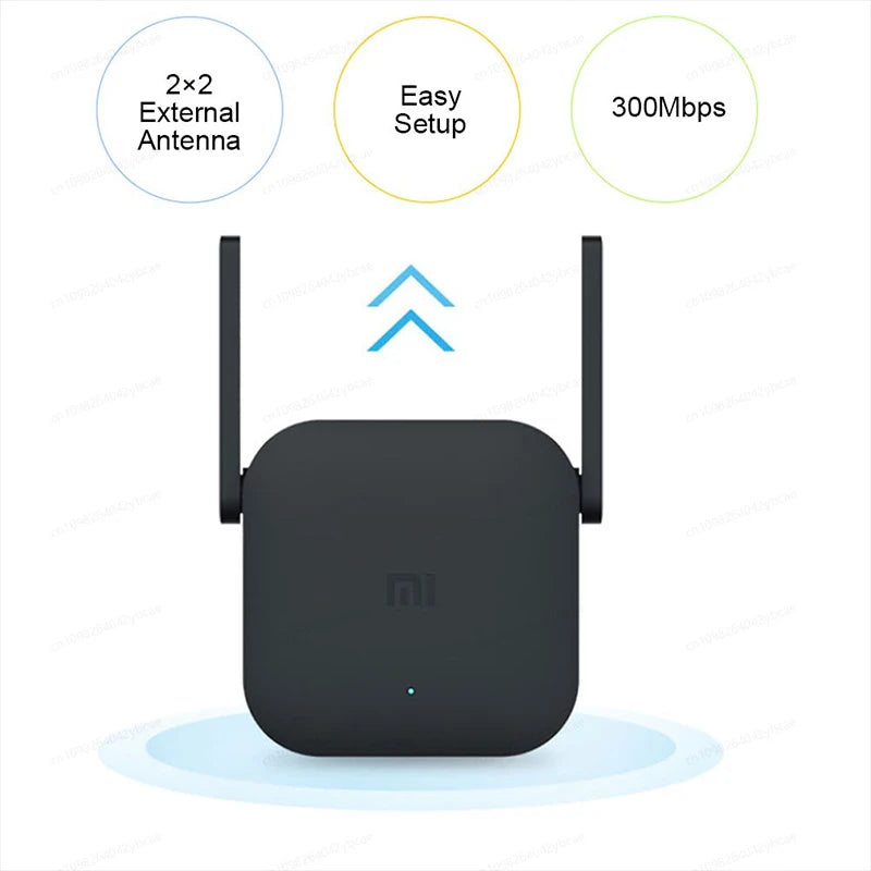 XIAOMI New WiFi Amplifier Pro，300M 2.4G Network Expander Repeater Power Extender Roteador，2 Antenna，For Mi Router Wi-Fi